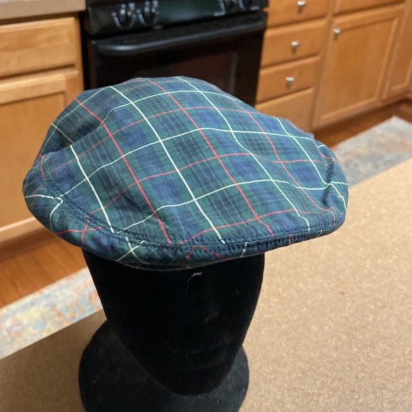 Vintage Polo Ralph Lauren Logo Plaid Newsboy Cap - Picture 4 of 11